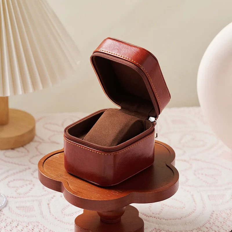 2026 Watch Box Gift Box Portable Flip Storage Case Men Women Pocket Watch Business Watch Packaging Box With Watch Pillow