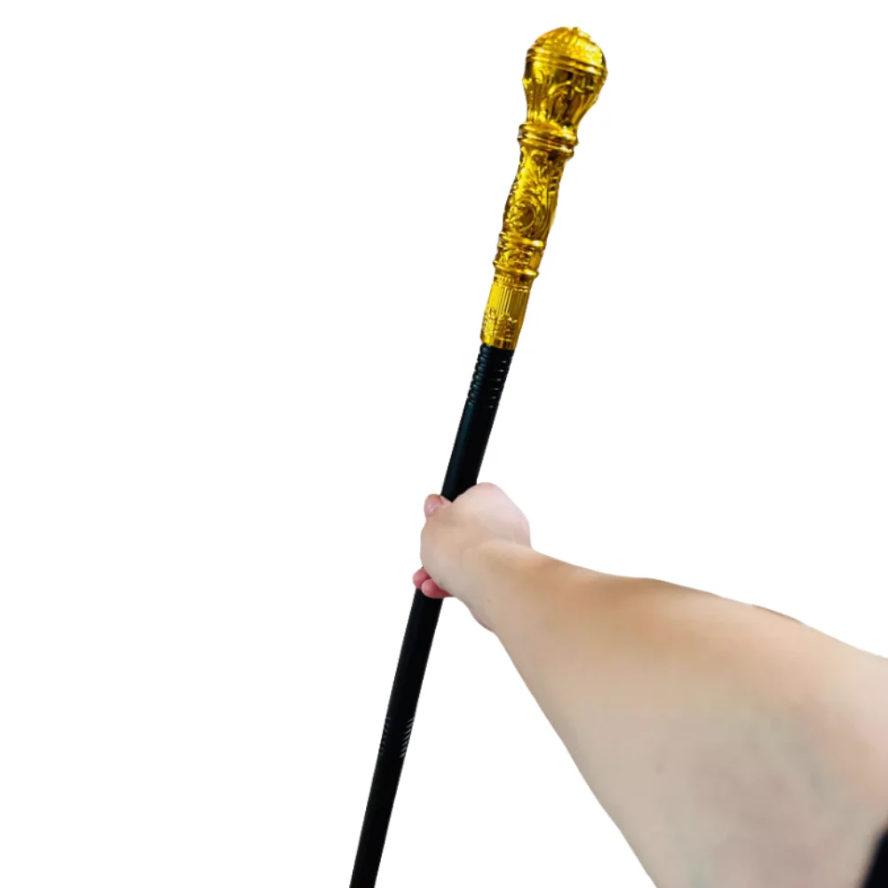 Round Handle Costumes Walking Cane Royal King King's Scepter Halloween Wand Snake Head Claw Ball Halloween Walking Stick