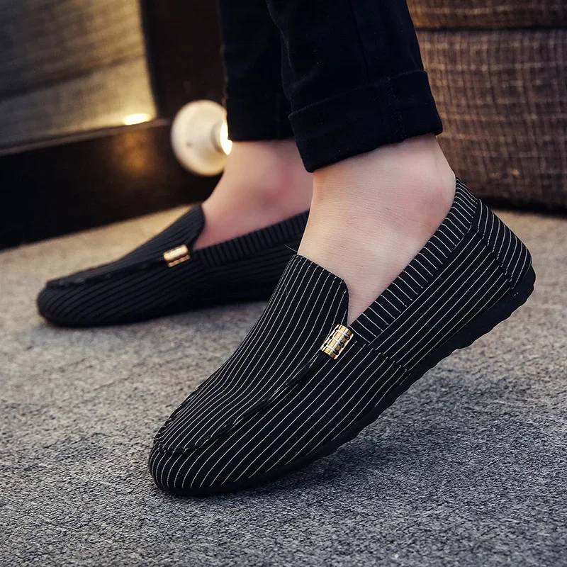 Heren Casual Schoenen Luxe Merk Slip-On Loafers Voor Heren Zacht Rijden Mocassins Hoge Kwaliteit Flats Heren Wandelschoenen Mocassins