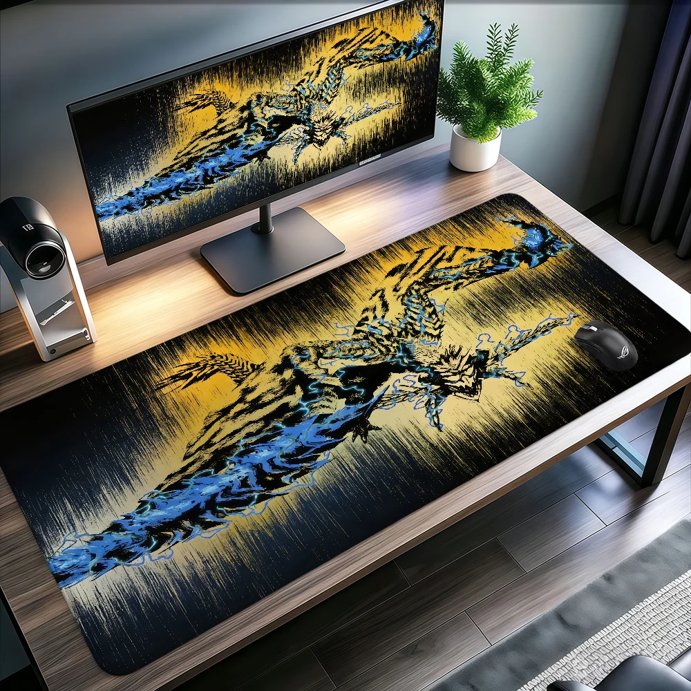 Game M-Monster Hunter W-Wilds Mouse Pad Large Non-slip Lockedge Desktop Computer Desk Mat Keyboard MousePad Office Gamer Student