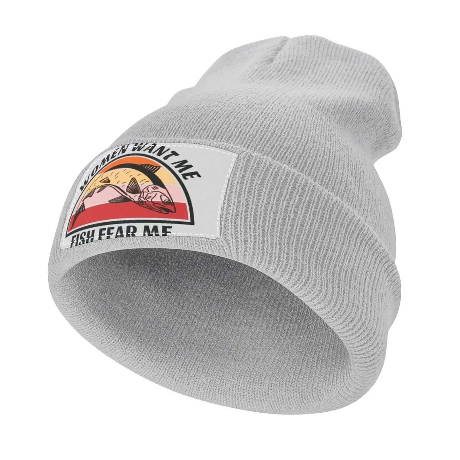 

Women want me, fish fear me Knitted Hat boonie hats Ball Cap Sunhat Fashion Beach Mens Hat Women's