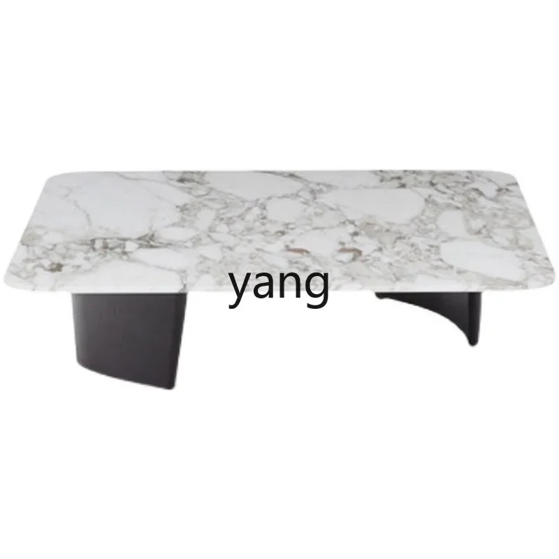 

Lmm marble coffee table combination living room home modern simple round rectangular tea table