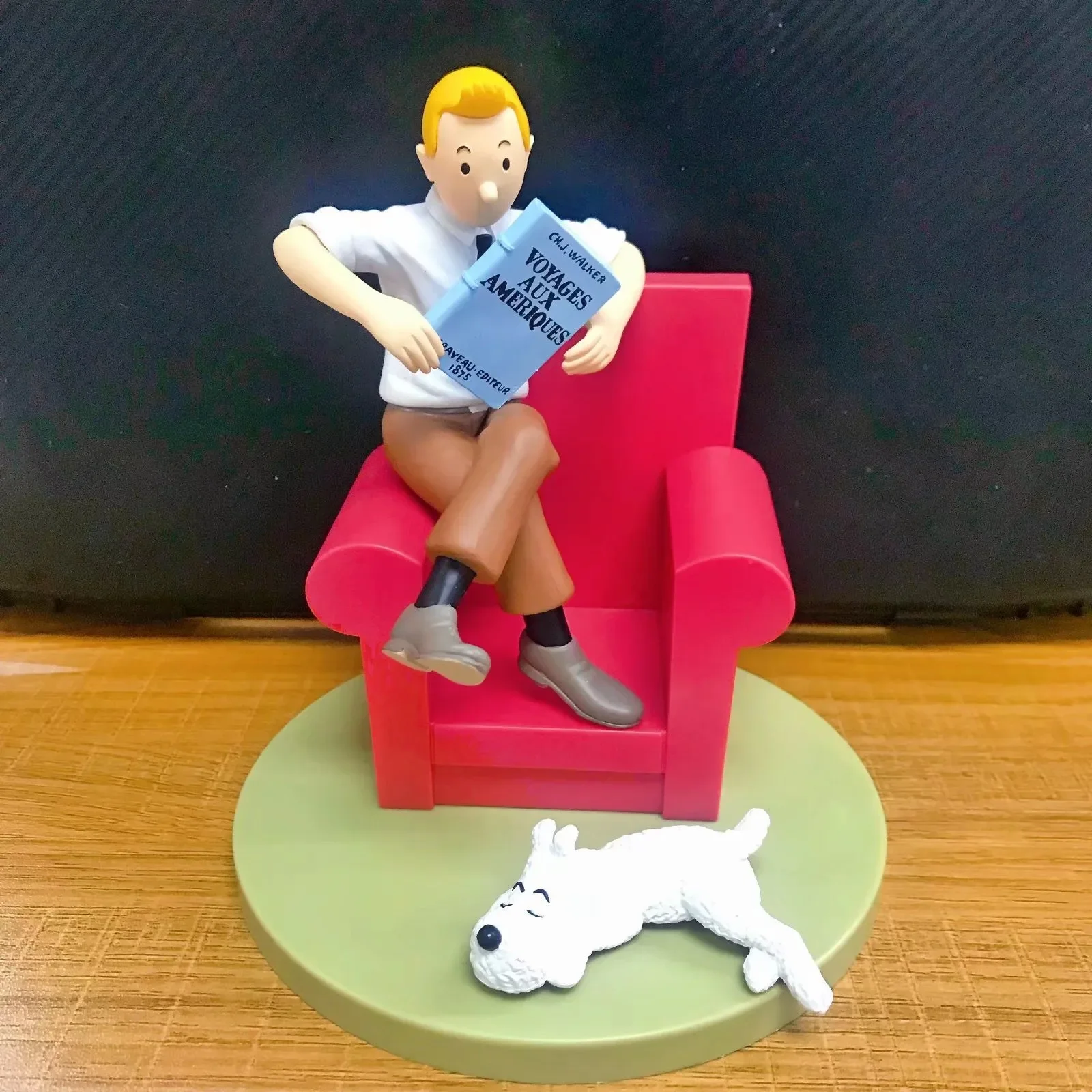 Anime Cartoon The Adventures of Tin Dupont PVC Action Figures Classic Comic Tin Milou Model Toys Gift For Kids