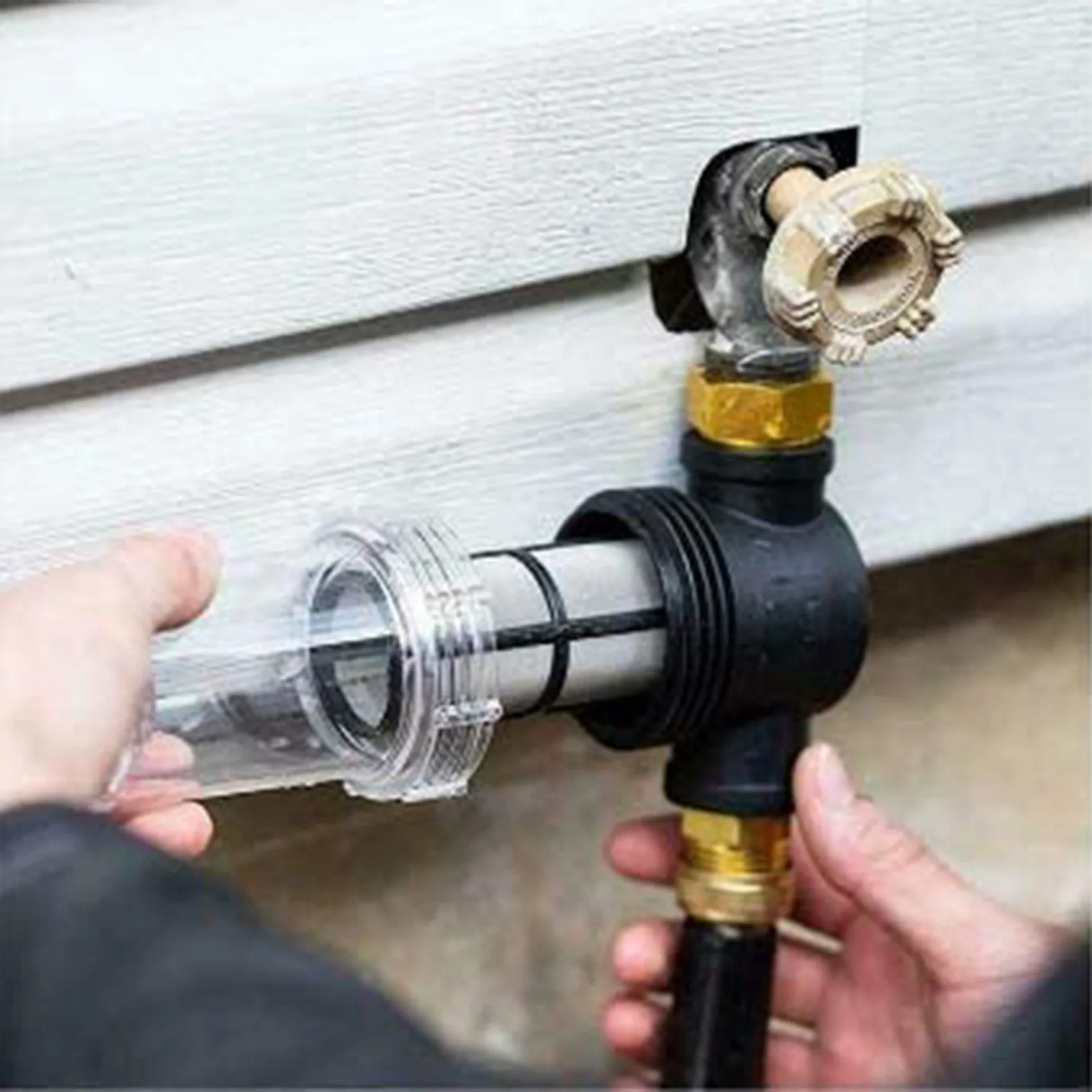 ABVT-2X Sediment Filter Attachment Line Water Hose Filter, Garden Hose Filter For Pressure Washer Inlet Water