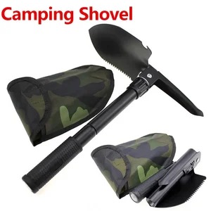 1 Multifunctional set of camping survival folding military tactical Outdoor Walks Garden hoe excavation kit tool 10 Main Sales hoe - №10