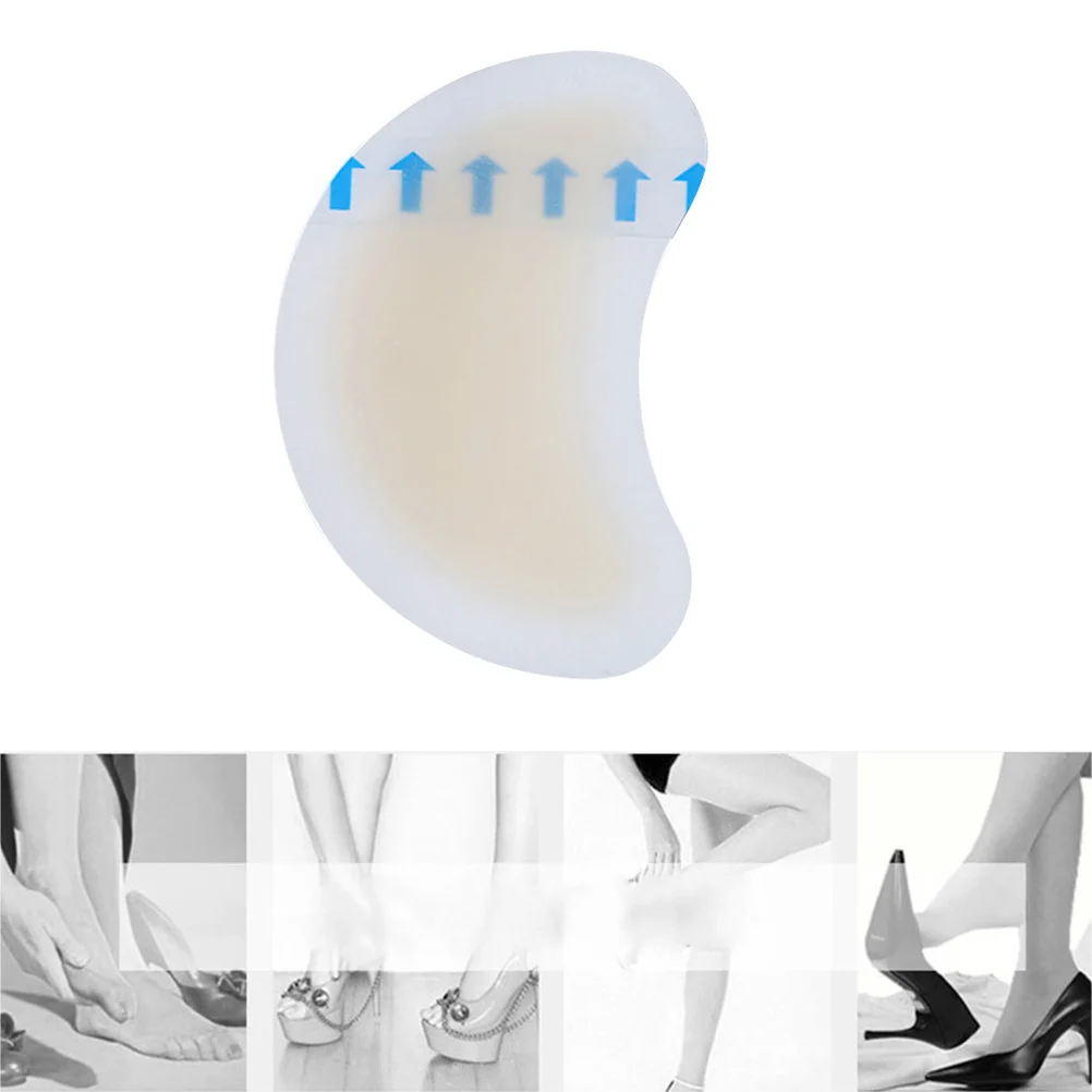 

10pcs Anti Skid Gel Heel Pads Back Heel Cushions Inserts for High Heels Sandals Boots Flats Foot Care Blister Prevention