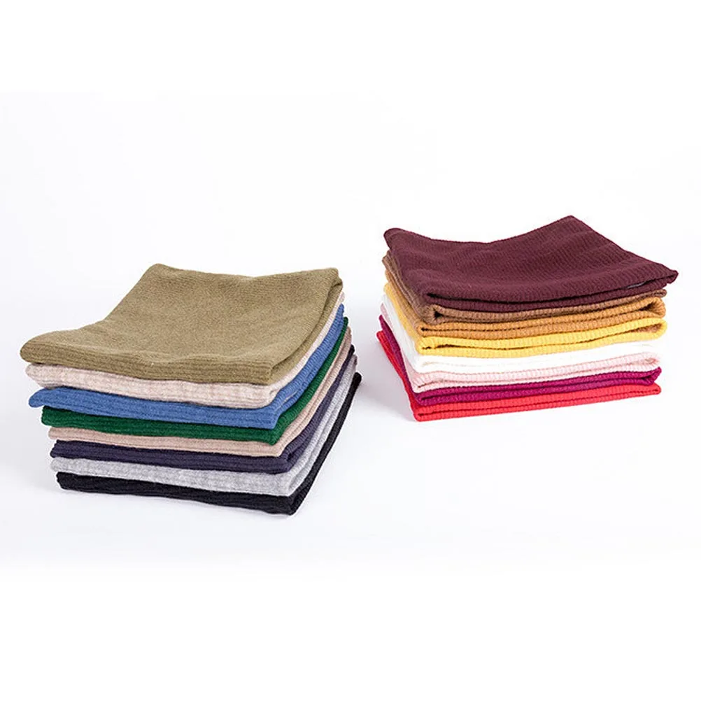 

Cold Protection Neck Scarf Collar Scarf Yellow Creative Double-Layer Windproof Neck Warmer Soft Stretchy