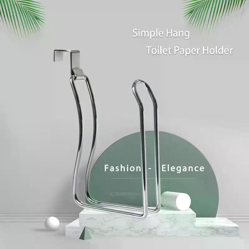 /PFU/Mount Toilet Paper Holder No Punching Tissue Towel Roll Dispenser Towel Rack Easy Hooks For Bathroom Kitchen Wall