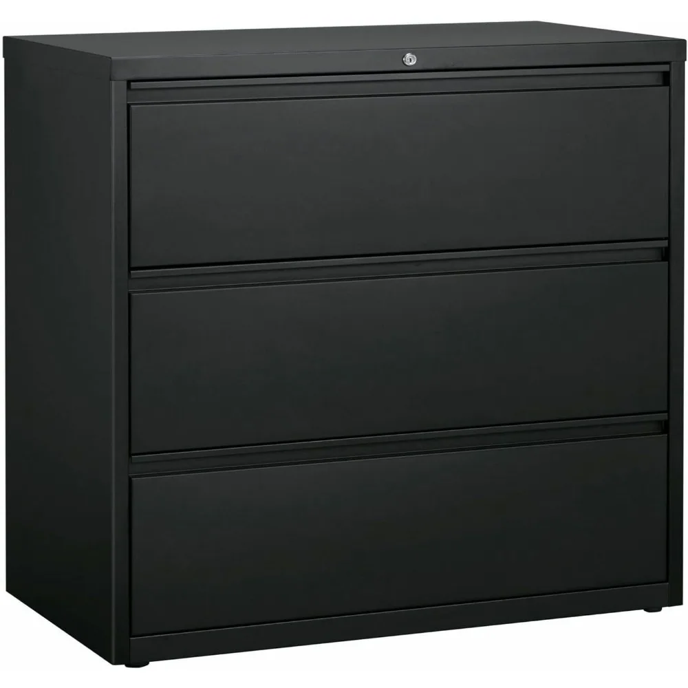 

3-Drawer Lateral File, 42 by 18-5/8 by 40-1/4-Inch, Charcoal