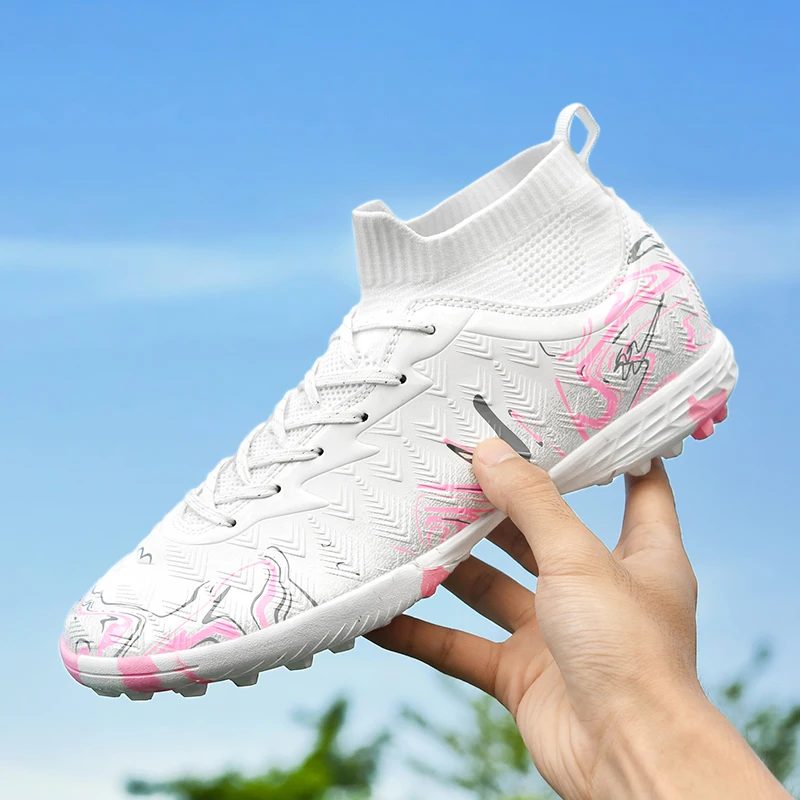 Neue Herren-Fußballschuhe für Rasen, Ultraleichte Sport-Indoor-FG-Turf-Futsal-Erwachsenen-Fußballstiefel, Rutschfeste Komfortable Stollenschuhe – Detail 21