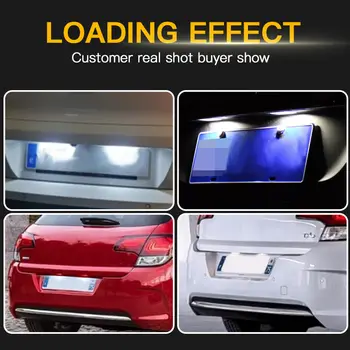 適用於雪鐵龍 Berlingo C2 C3 C4 C5 C6 C8 DS3 和標緻 308CC 3D/5D 兩廂車的 2 個 LED 車牌燈 10 最佳銷售 標緻308cc - №2