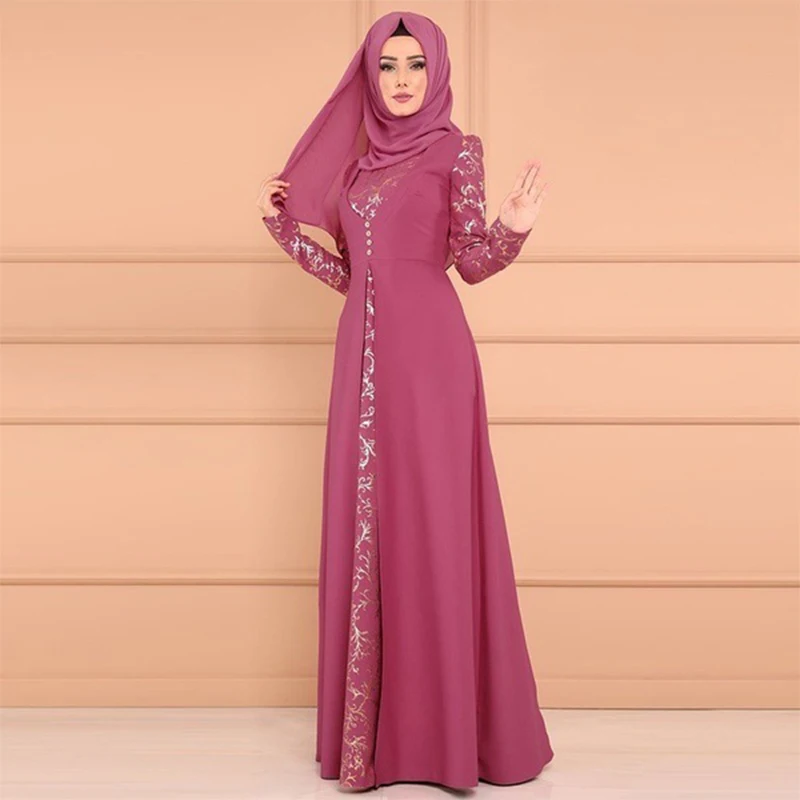 Arab Morocco Muslim Dress Abayas Women Ramadan Print Abaya Dubai Turkey Islam Kaftan Robe Longue Musulmane Vestidos Largos 2022