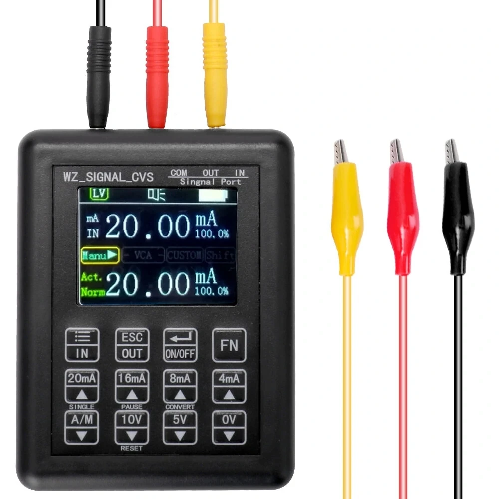 

SG-004A Multi-function Signal Generator 0-24V 4-20mA Analog Voltage Current Thermocouple Resistance Process Calibrator