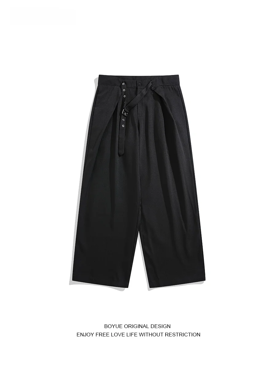 

Брюки Boyue в стиле ретро, плиссированные, А-силуэт, повседневные, высококачественные, длинные, молодежные, модные, осенние, для подростков