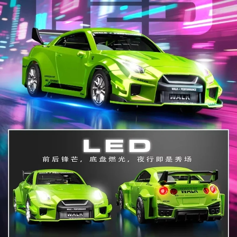 

1:43 Scale RC Car 2.4GHz Remote Control Four-Wheel Drive Alloy Drift Toy with Gyroscope for Birthday Gift