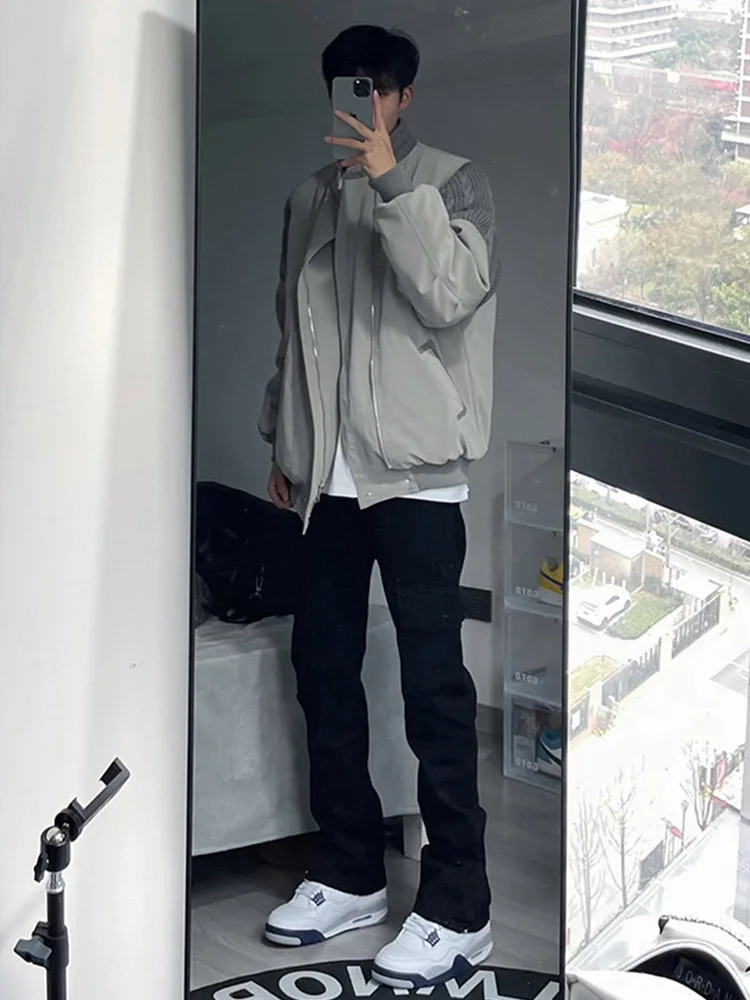 

Мужская куртка Cleanfit в американском пилотском стиле, весенне-осенняя, свободного кроя, молодежная, модная, в стиле High Street, бейсбольная куртка