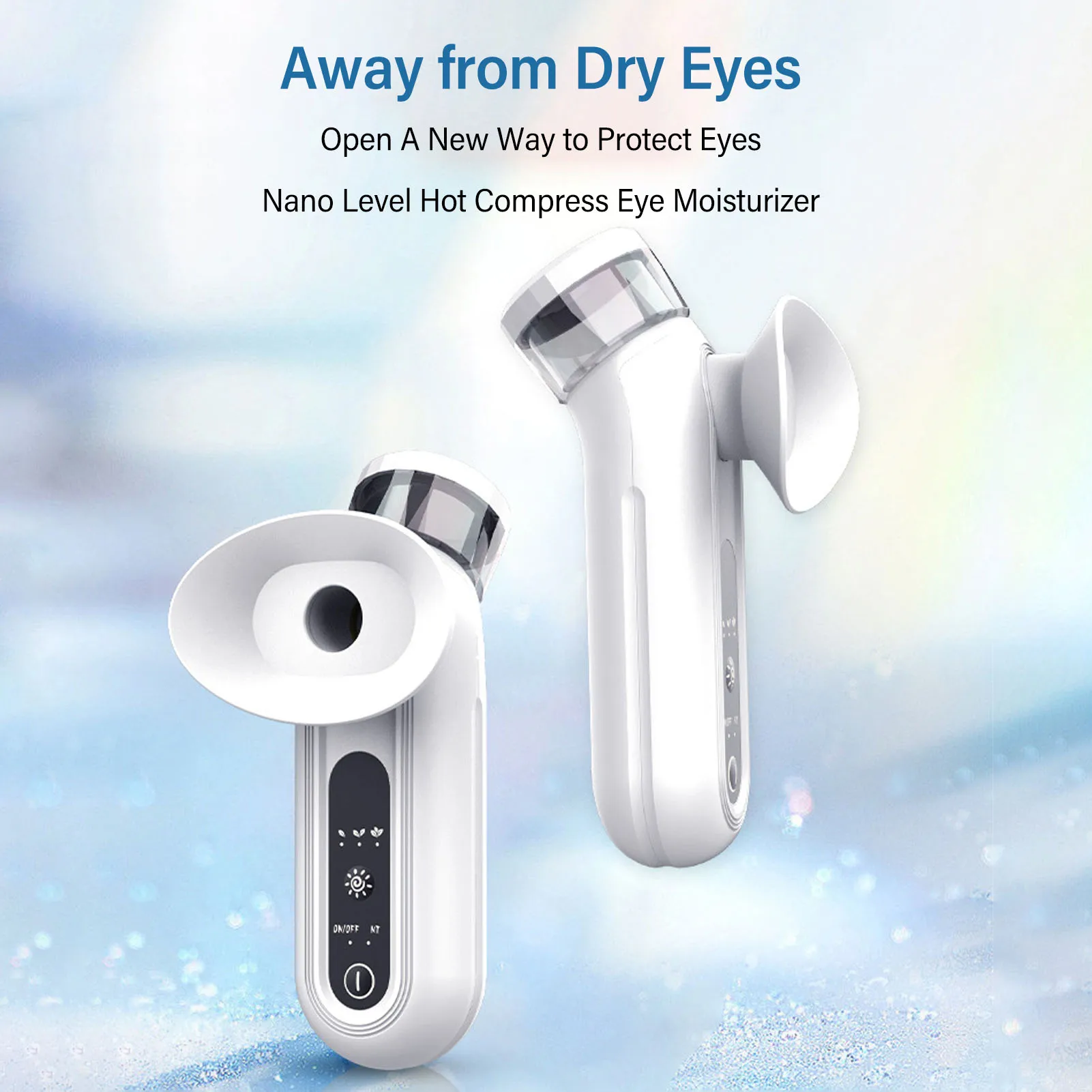 

Горячий и холодный компресс, отпариватель для глаз, снимает усталость, сухие глаза, увлажняющий нагрев, массажная маска для лица, глаз, увлажнитель, туман, нанораспылитель