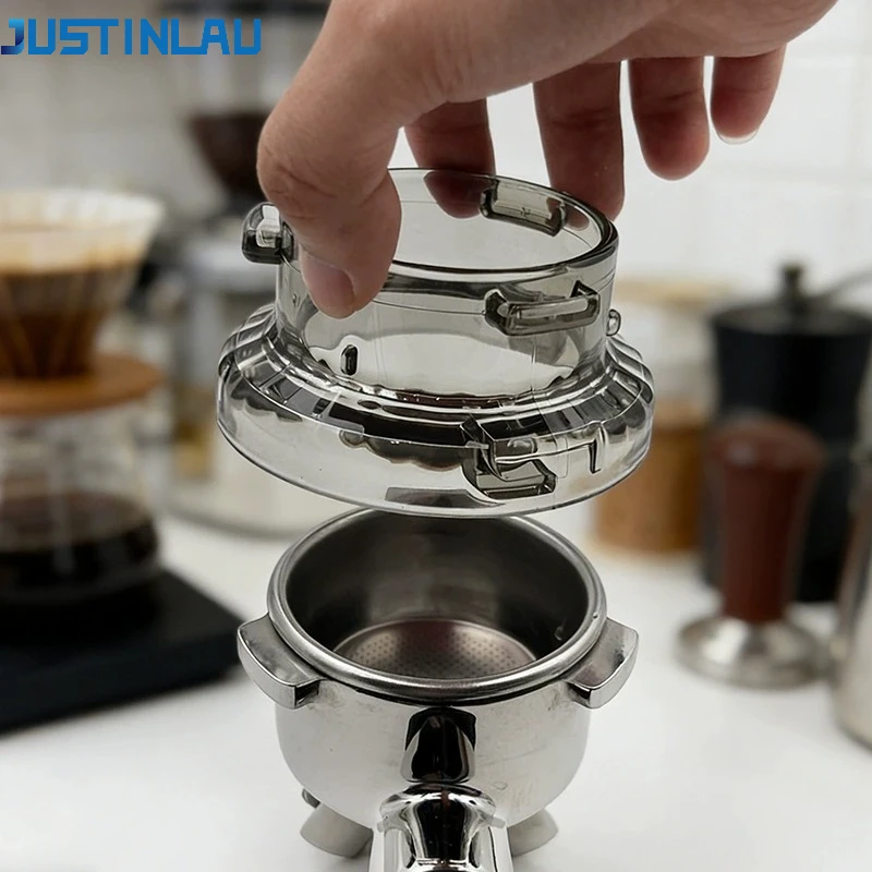 JUSTINLAU Coffee Dosing Ring for Breville 8 Series Sage Portafilter 54mm Round Espresso Dosing Funnel Barista Tool Coffeeware