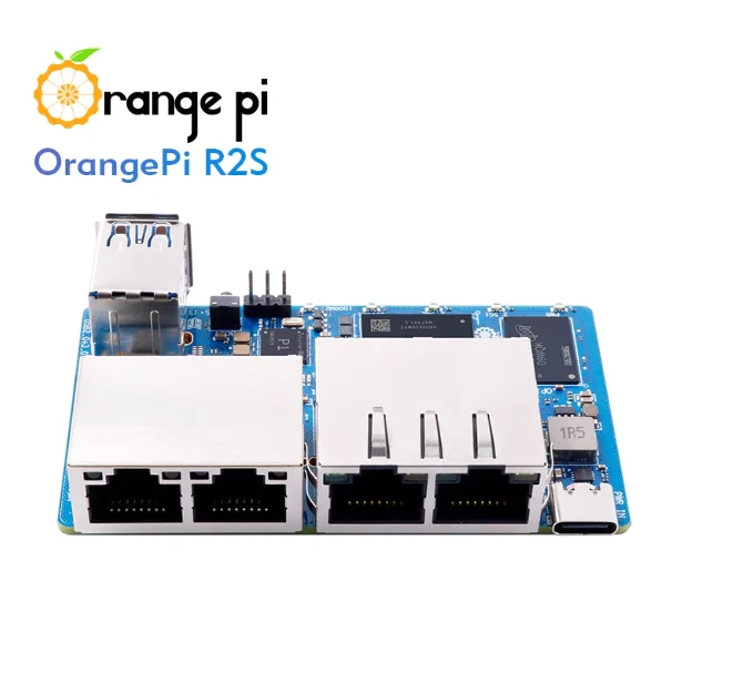 

Плата разработки OrangePi R2S Процессор Ky X18 Core RISC-V AI с четырьмя сетевыми портами и вычислительной мощностью 2TOPS