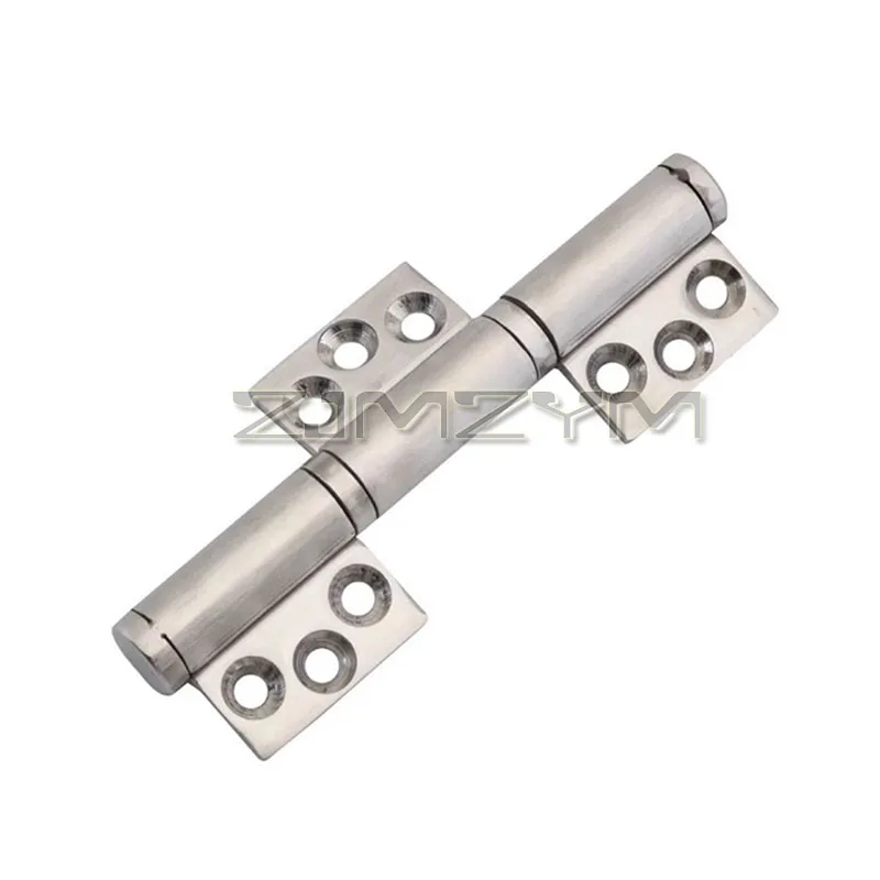 Stainless Steel Triple Hinge Industrial Electrical Heavy Duty Thickened Built-In 360 Degree Rotating Shaft Pivot Flag Hinge
