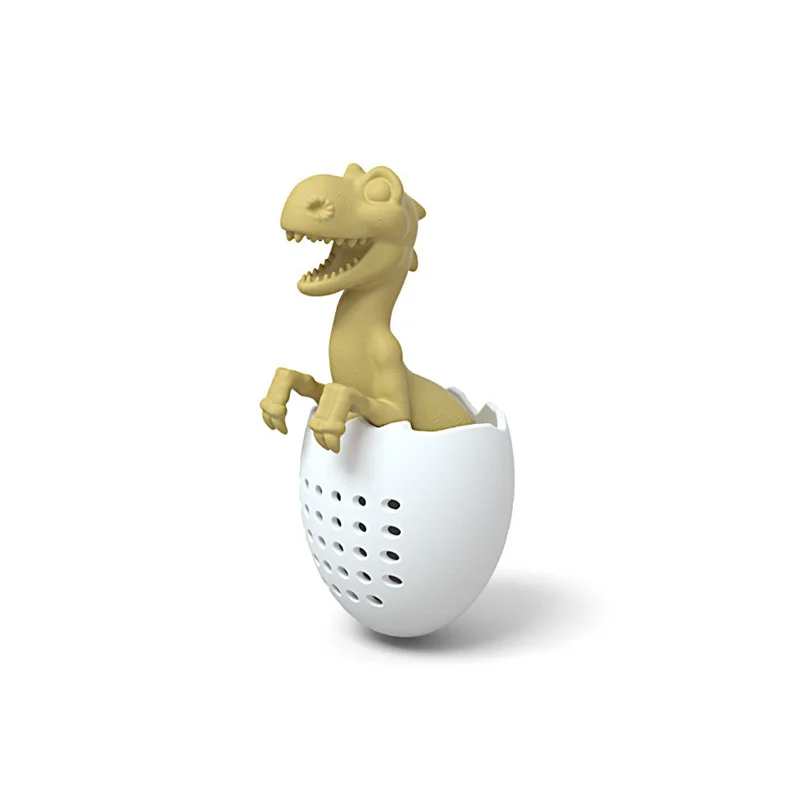 Reusable Silicone Tea Infuser Funny Dinosaur Shape Herbal Tea Bag Coffee Filter Diffuser Strainer Tea Accessories Coffee Filter