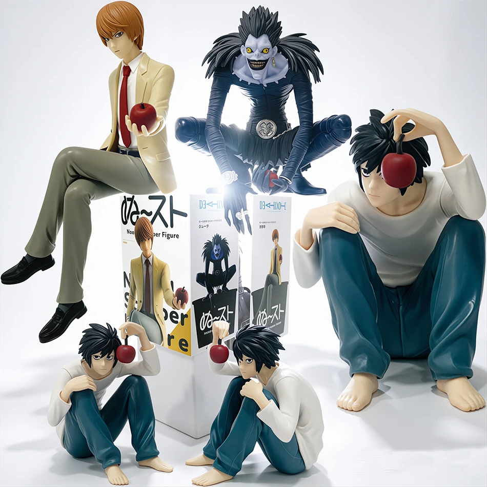 8-16cm Anime Death Note Figur L Lawliet Ryuk mit Apfel Modell für Halloween-Dekoration, Sammlerstück für Fans, Weihnachtsgeschenk