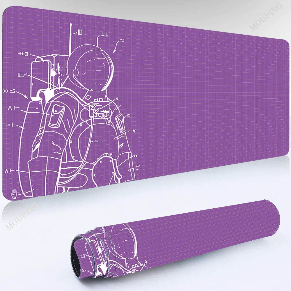 

Purple Mausepad Table Mouse Gamer Accessories Pad on The Table Laptop Anime Mouse Mats Kawaii Gaming Keyboard Pad Rug Desk Mat