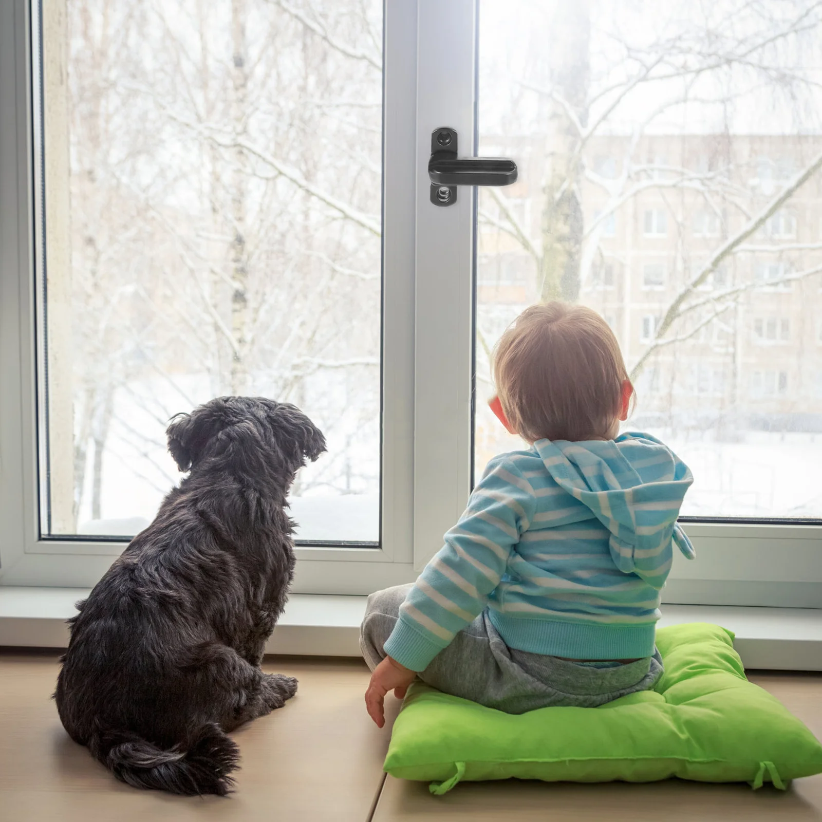 4 قطعة أقفال النافذة سبائك الزنك وشاح مانع لأبواب Upvc الأمن T نوع قفل T على شكل وشاح الزجاج المشبك الأجهزة #5