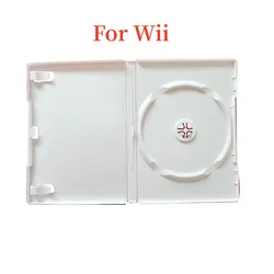Replacement Case Disc box for Wii Game Single Disc Packaging Box DVD Disc Storage Box PP Plastic Storage Box White