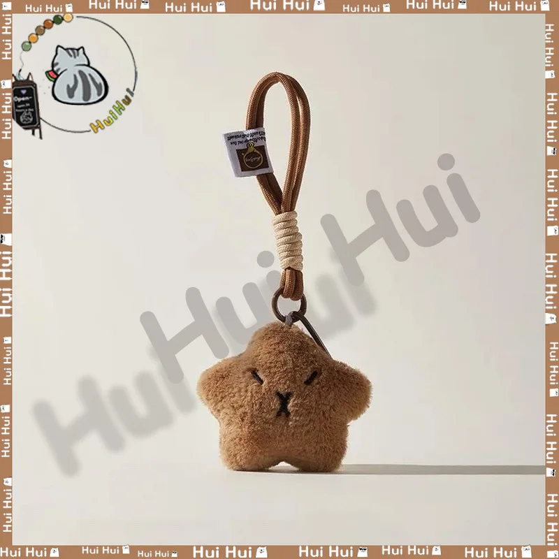 New Squeaky Capybara plush bag pendant Cute Zen-like capybara Schoolbag ornament Keychain Bag pendant Christmas gift