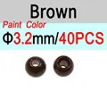 3.2mm Marrón 40 piezas