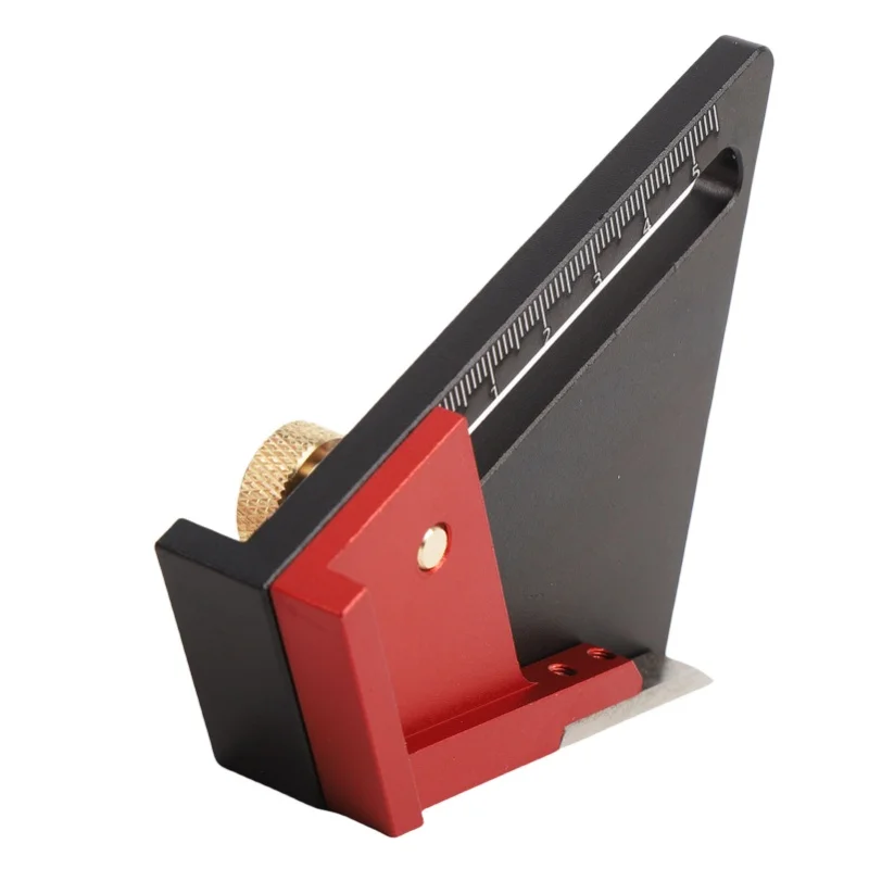 Woodworking Height Depth Ruler 1/2 Center Line Scriber Aluminum Alloy Measuring Tool For Table Saw Drill Press