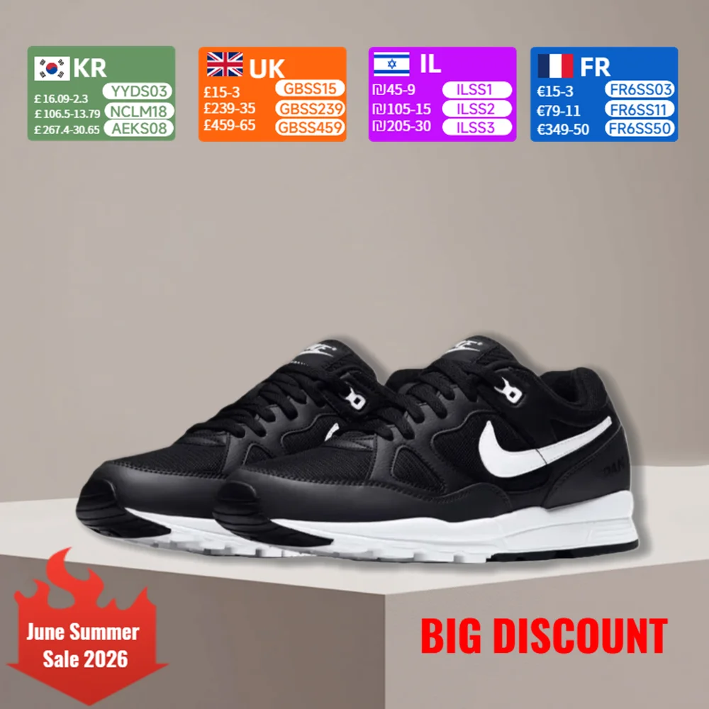 

Nike Air Span 2 Unisex Low-Top Casual Shoes - Comfortable, Slip-Resistant, Durable - Black AH8047-008