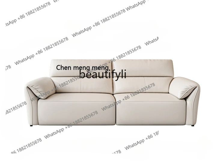 High Backrest Elephant Ears Smart Retractable Electric Sofa Bed Multi-Functional Dual-Use Home Theater Living Room