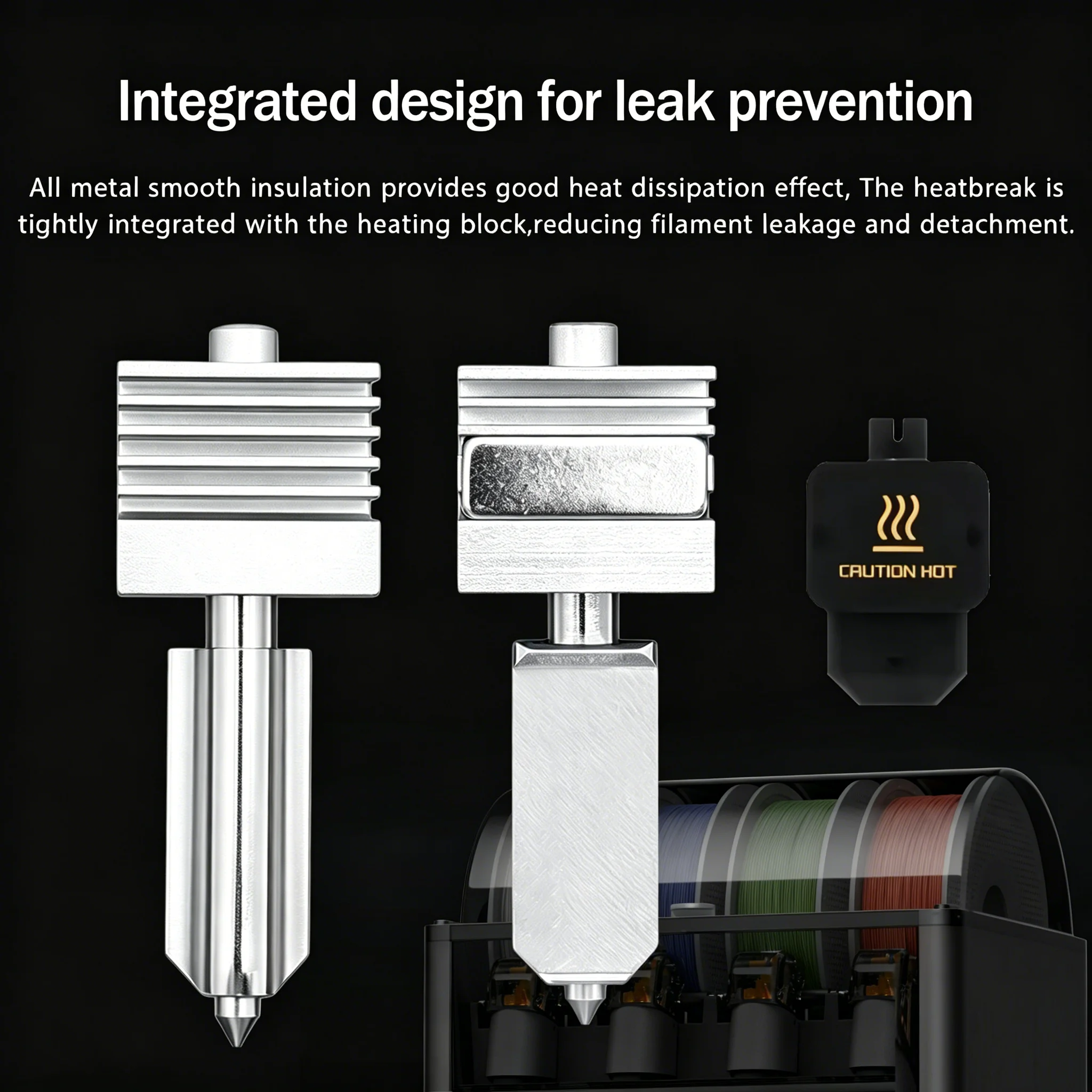 Upgrade für Bambu Lab P2S X2D Hotend Bambulab H2D H2S Düse 0.4 0.6 0.8 Hot-End-Kit Qualitätsgarantie H2D H2C Zubehörteile – Detail 3