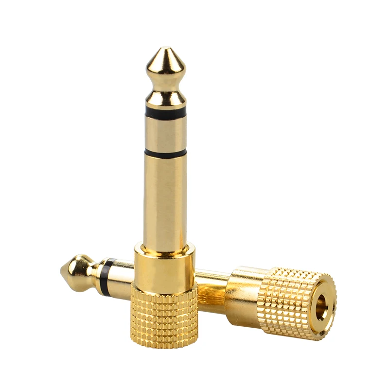 2pc Gold 6.35mm 1/4
