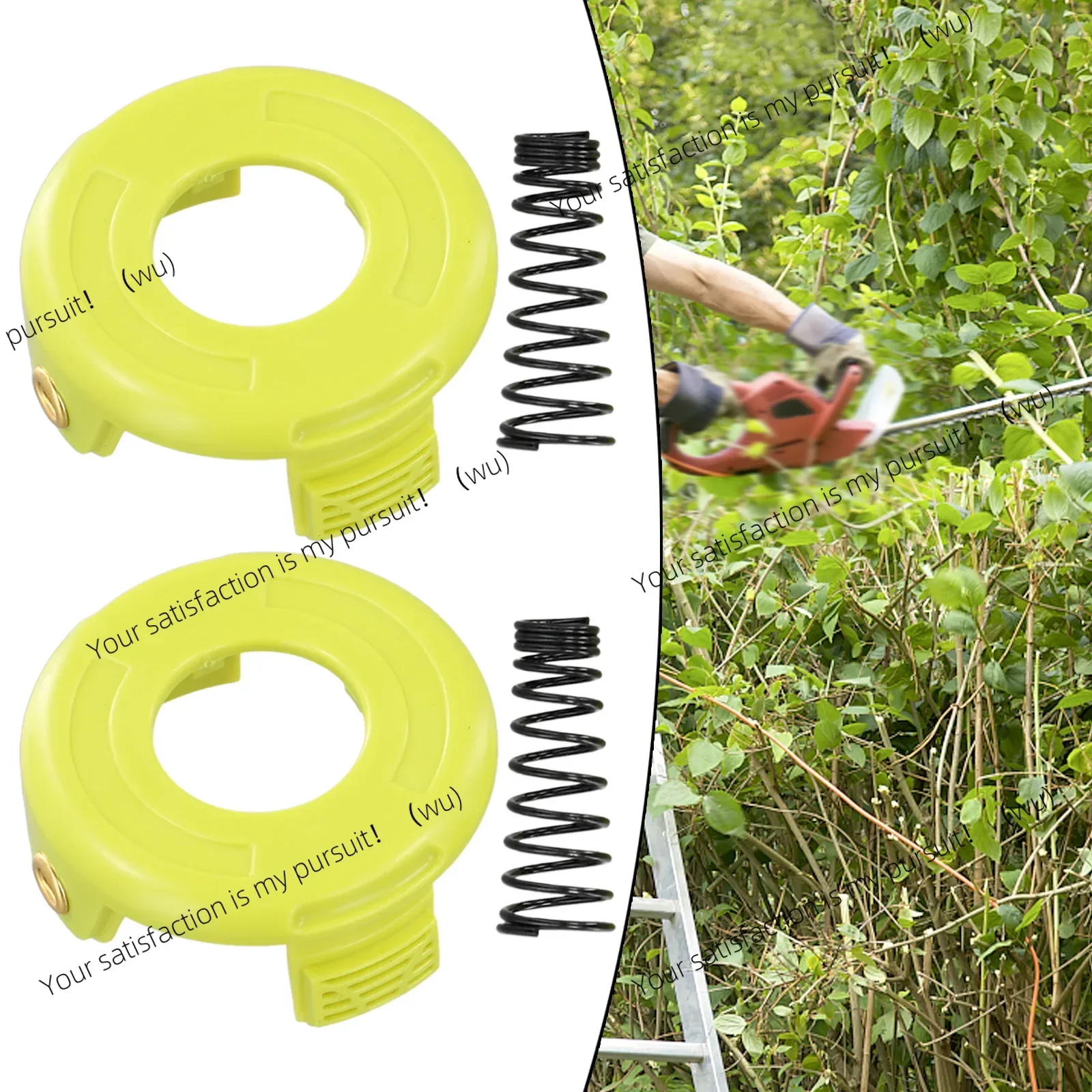 2 Sets of Grass Trimmer Spool Cover Springs for RAC118 Spool RLT3525S Spool Cover Mower Garden Tool Accessories