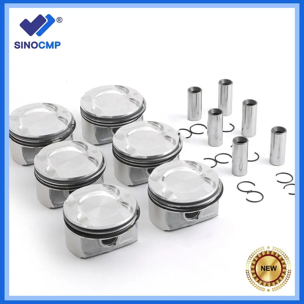 

Комплект поршневых колец (6 шт.) CR 9.3:1 для BMW E87 E90 E92 E60 130i 330i 530i X3 X5 Z4 3.0L L6 N52 N52B30 11257564335, запчасти двигателя