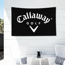 Golf Callaways Flag Polyester Digital Printing Banner for Garage Wall Art Out Door Decoration With Brass Grommets