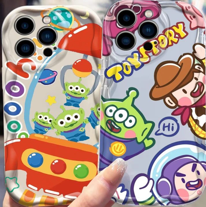 

Disney Toy Story Cartoon Art For Apple iPhone 15 14 13 12 11 XS XR X Pro Max Plus Wave Oil Funda Phone Case