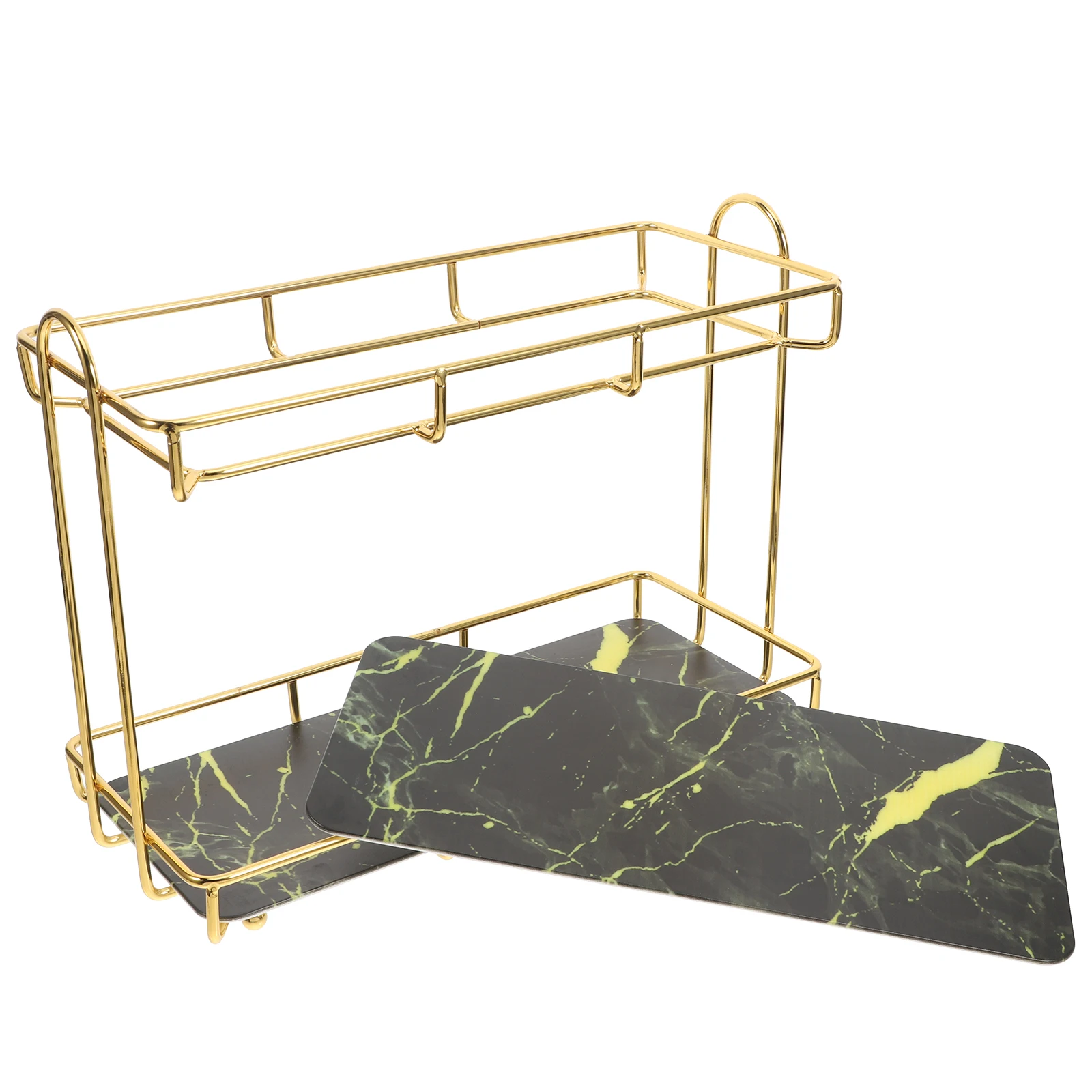 

2 Tier Countertop Toiletry Organizer Storage Rack Dressing Table Shelf Bathroom Holder Durable Facial Cleanser Shampoo