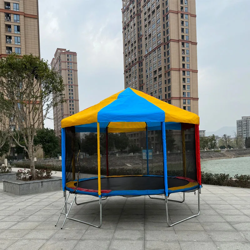 

Round trampoline color ceiling outdoor tent children outdoor stall Internet celebrity mobile home inside and outside home