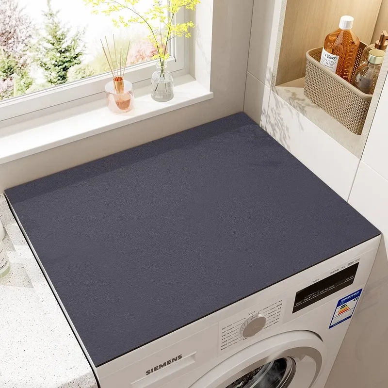 Waschmaschinenmatte vom Trommeltyp, wasserabsorbierende und weiche Kieselgurmatte mit Sonnenschutz, Nachttischbezug, Kühlschrankmatte