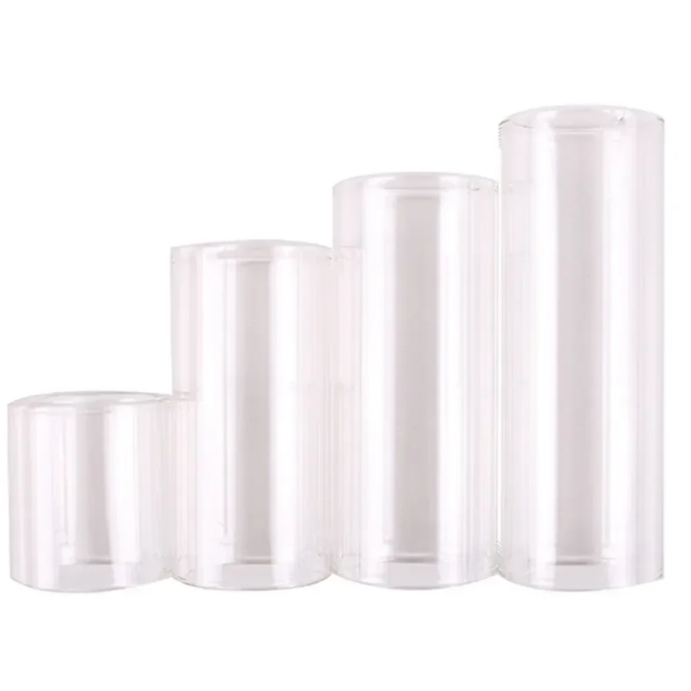 1pcs Clear Transparent Slide Bottleneck Set High Quality Transparent Guitar Slide Bar For Acoustic Electric Guitar Accessories