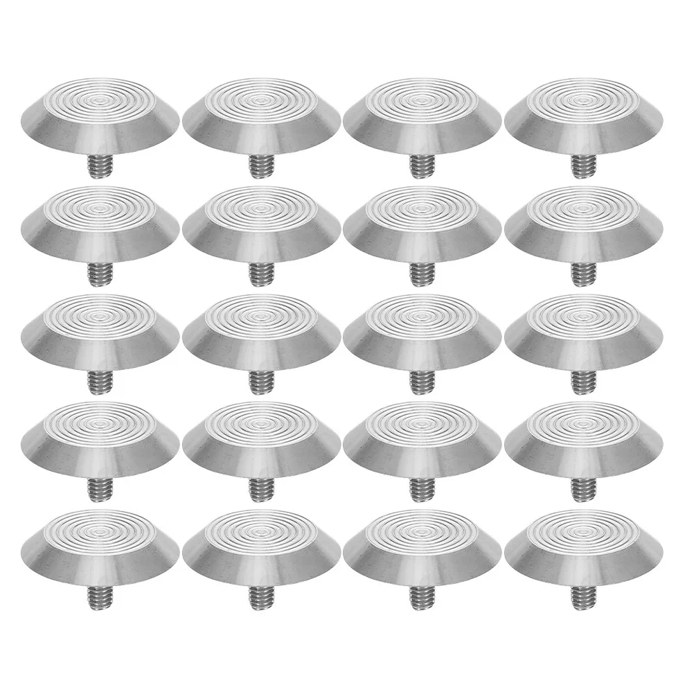 20Pcs Stainless Steel Tactile Paving Nails Pineapple Texture Non-Slip Blind Sidewalk Guide Studs for Public Spaces Urban