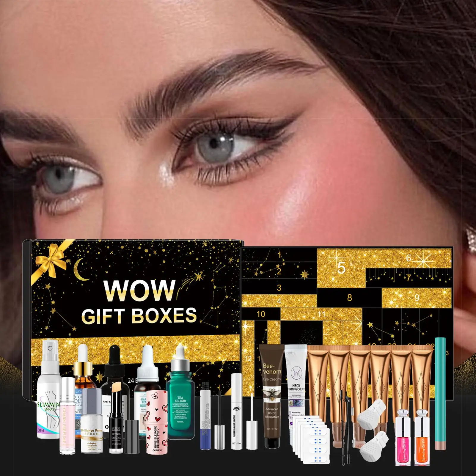 Juego de cuidado de la piel Facial hidratante para niñas, Kit de cuidado de la piel Facial hidratante, maquillaje Facial para citas, viajes y negocios