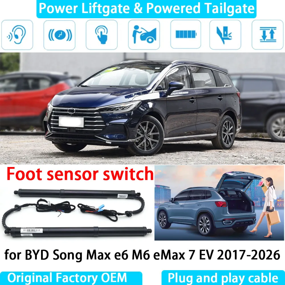 

for BYD Song Max e6 M6 eMax 7 EV 2017-2026 Automatic Electric Power Liftgate Powered Tailgate Strut Tail Gate Lift System