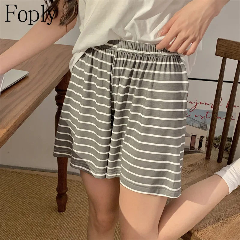 

Modal Cotton Sleep Pants Ultra-Soft Women's Pajamas Summer Thin Casual Wearable Loose Shorts Home Leisure Pure Color Short Pants