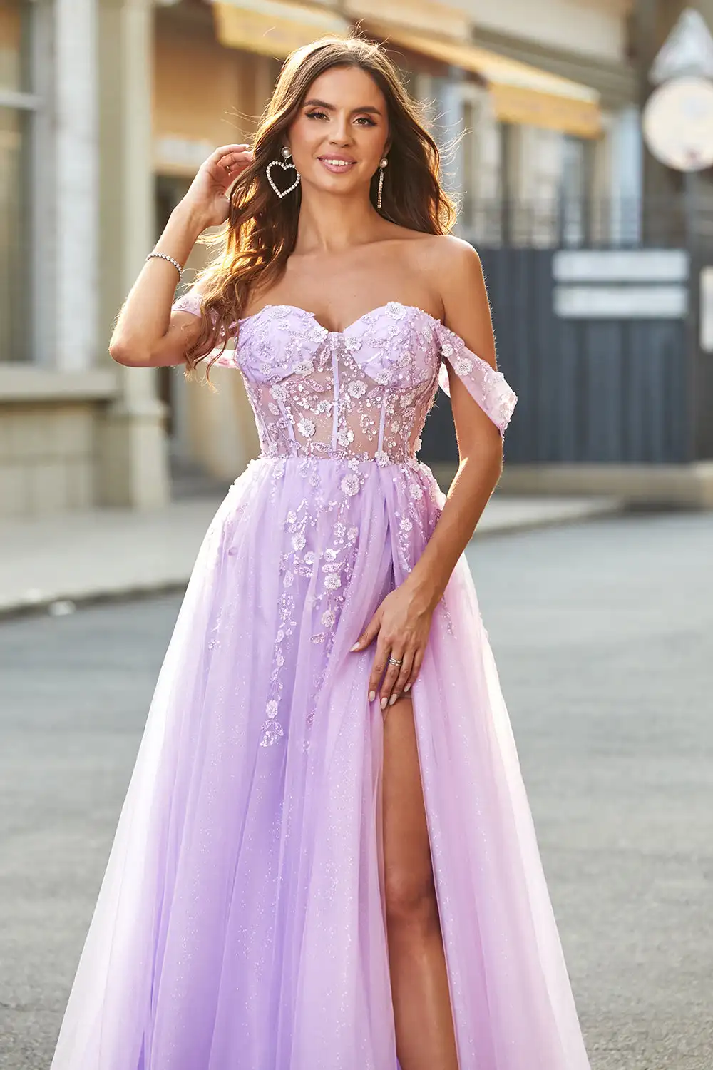 Robe de soirée longue en tulle pour femme, robe de Rhdos nu, robe trapèze, tenue de soirée élégante, appliques florales, quelle que soit la chérie initiée, 2024