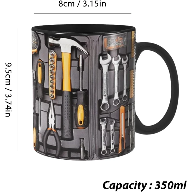 Tazza da caffè divertente per meccanica cassetta degli attrezzi meccanica tazza da caffè per birra, whisky, vino, acqua, succo 1 pz